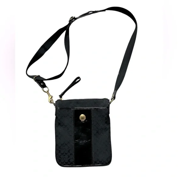 Y2K Coach Signature Crossbody Black (2007) - Picture 1 of 15